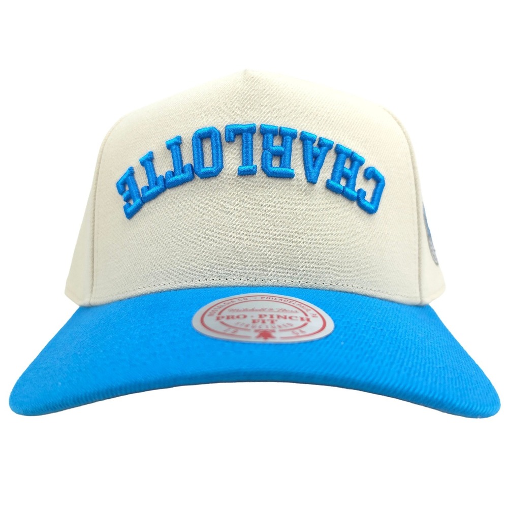 Charlotte FC Mitchell & Ness MLS Pro Fit Snapback Hat Cap Flipped 3D Logo NWT